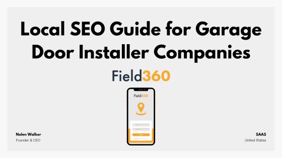 Local SEO for Garage Door Company (Guide Cover)